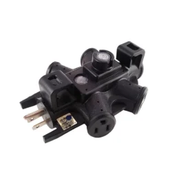 5-Outlet Indoor And Outdoor Heavy Duty Power Tap With Circuit Breaker, 15A