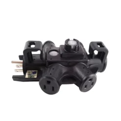 5-Outlet Indoor And Outdoor Heavy Duty Power Tap With Circuit Breaker, 15A -Schuko shop 2105 sf 26 p2