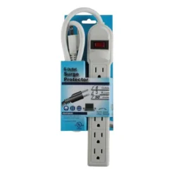 6ft 6-Outlet Surge Protector 15A 90J -Schuko shop 2150 sf 01 p1 2