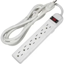 6ft 6-Outlet Surge Protector 15A 90J