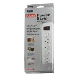 6-Outlet Power Strip, Perpendicular 10ft -Schuko shop 2150 sf 15 p6