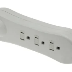 0.66ft 3-Outlet Power Strip, 125VAC 15Amp