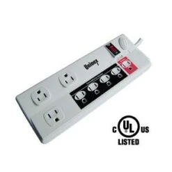 6 Outlet Energy Controlled Surge Protector W/Remote