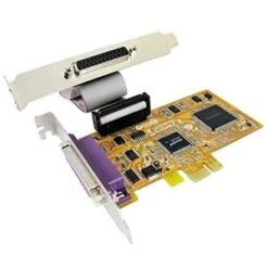 2 Port DB25 Female IEEE1284 Parallel Low-Profile PCI Express Card