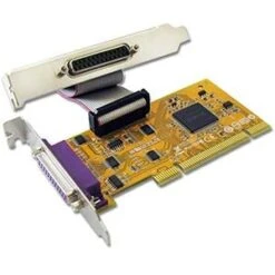 2 Port DB25 Female IEEE1284 Parallel Low-Profile PCI Card