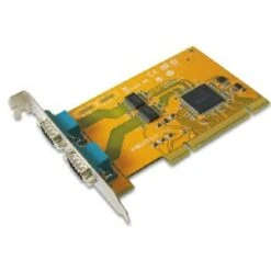 2-port DB9 RS-232 Male Universal PCI Serial Remap Board
