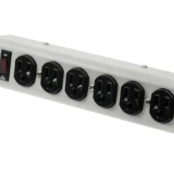 6 Outlet Surge Strip Metal -Schuko shop 51w1 01 p2