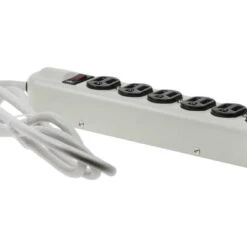 6 Outlet Surge Strip Metal -Schuko shop 51w1 01 p3