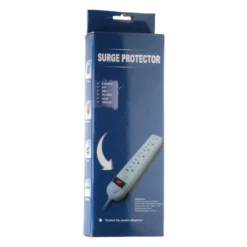 Schuko shop 6 6 Outlet Surge Strip Plastic