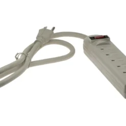 6 Outlet Surge Strip Plastic -Schuko shop 51w1 05 p3