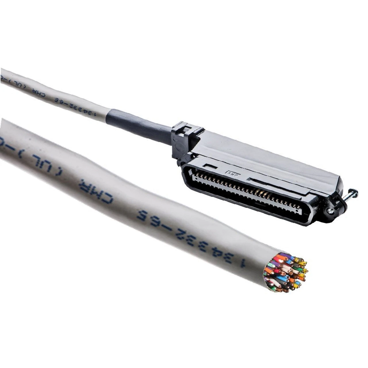 CAT.3 25 PAIR TELCO Cable 40' CENTRONICS 50 Male To Open- 90 Degrees 1 CAT.3 25 PAIR TELCO Cable 40' CENTRONICS 50 Male To Open- 90 Degrees