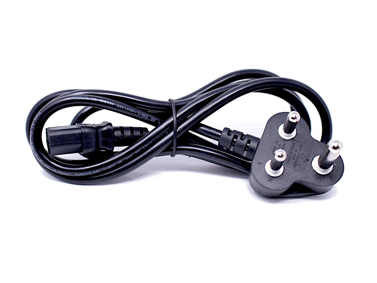 6ft India IS1293 To C13 Power Cord 1 6ft India IS1293 To C13 Power Cord