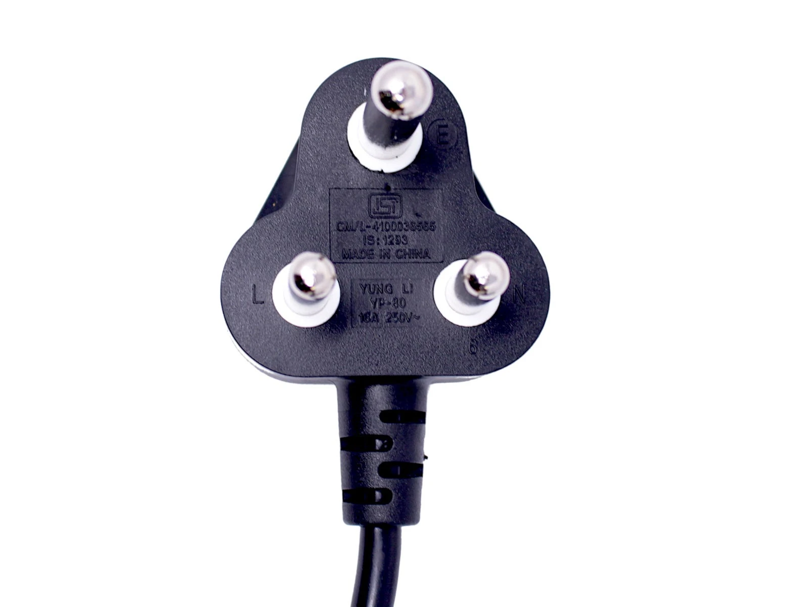 6ft India IS1293 To C13 Power Cord 2 6ft India IS1293 To C13 Power Cord - Image 2