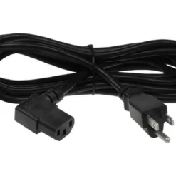 18 AWG C13 To USA NEMA 5-15P Standard Right Angle Power Cord