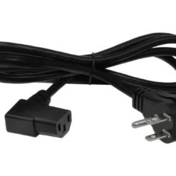 18 AWG NEMA 5-15P To C13 Standard Power Cord Right Angle Both Side