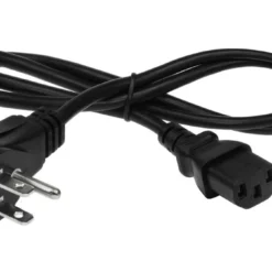 18 AWG NEMA 5-15P To C13 Standard Power Cord Wall Side Right Angle
