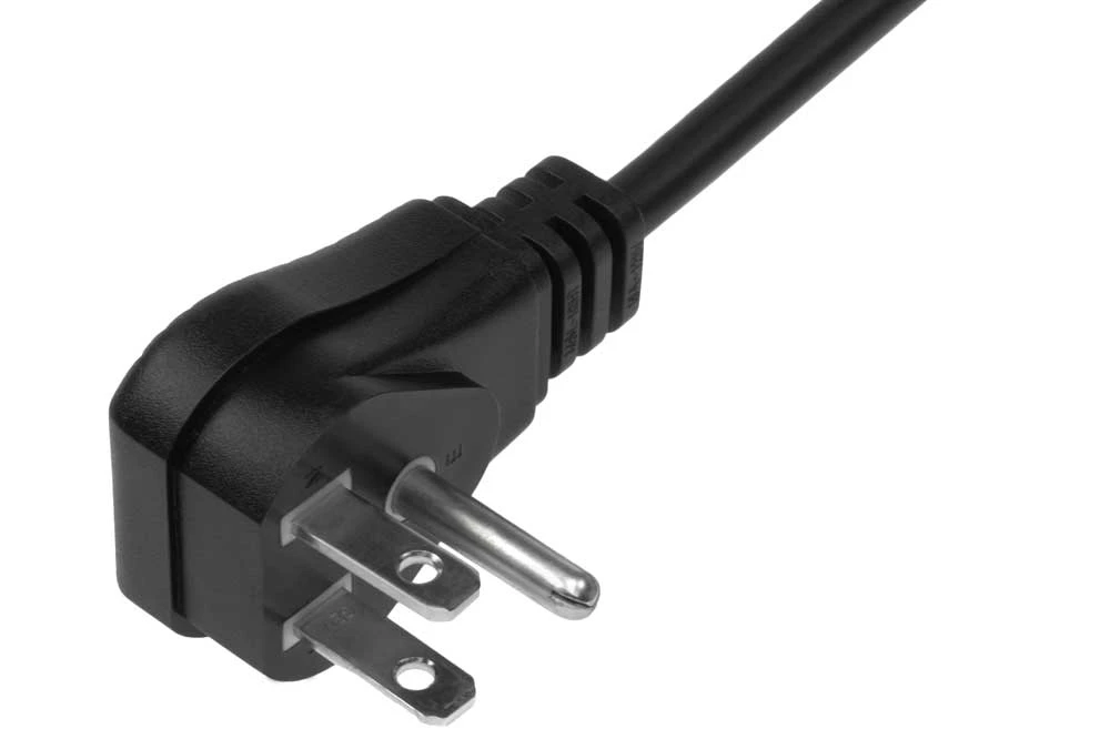 18 AWG NEMA 5-15P To C13 Standard Power Cord Wall Side Right Angle 6 18 AWG NEMA 5-15P To C13 Standard Power Cord Wall Side Right Angle - Image 6