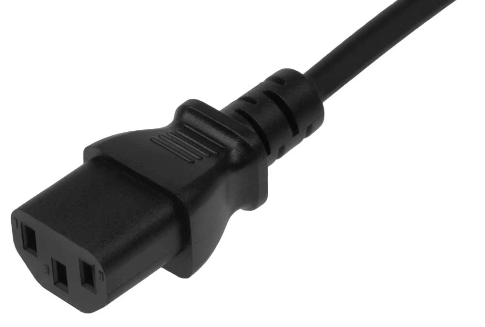 18 AWG NEMA 5-15P To C13 Standard Power Cord Wall Side Right Angle 4 18 AWG NEMA 5-15P To C13 Standard Power Cord Wall Side Right Angle - Image 4