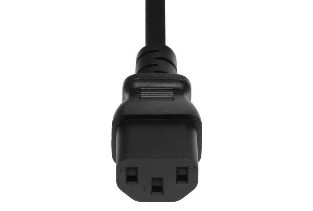 18 AWG NEMA 5-15P To C13 Standard Power Cord Wall Side Right Angle 3 18 AWG NEMA 5-15P To C13 Standard Power Cord Wall Side Right Angle - Image 3