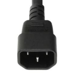 C14 To C13 Power Extension Cord 10Amp 250V 18/3 AWG Left Angle -Schuko shop p7me la08 p3 2