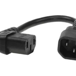 C14 To C13 Power Extension Cord 10Amp 250V 18/3 AWG Right Angle