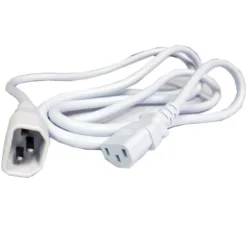 C14 To C13 Power Extension Cord 10Amp 250V 18/3 AWG SJT 12 C14 To C13 Power Extension Cord 10Amp 250V 18/3 AWG SJT -Schuko shop p7me250 06 wht 001 1