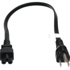 1.5ft 18 AWG NEMA 5-15P To C5 Power Cord 3-Slot Mickey Mouse Style