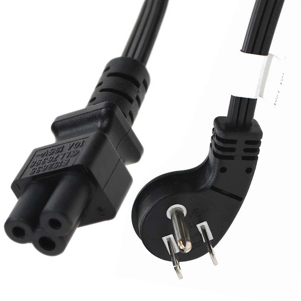 Ultra Low Profile Angle NEMA 5-15P To C5 Straight Power Cord 1 Ultra Low Profile Angle NEMA 5-15P To C5 Straight Power Cord