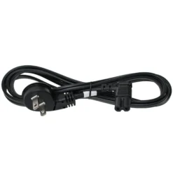 6ft Ultra Low Profile Angle Non-Polarized NEMA 1-15P To C7 Power Cord