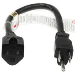 NEMA 5-15P To NEMA 5-15R Outlet Saver Power Extension Cord