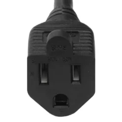 1ft 16 AWG NEMA 5-15P To NEMA 5-15R Outlet Saver Power Extension Cord Wall Side Right Angle -Schuko shop p7pe sr 01 p3
