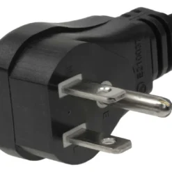 1ft 16 AWG NEMA 5-15P To NEMA 5-15R Outlet Saver Power Extension Cord Wall Side Right Angle -Schuko shop p7pe sr 01 p5