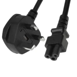 6ft UK 3-pin Plug To IEC C5 Power Cord