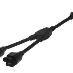 NEMA 5-15P To 2 NEMA 5-15R Outlet Saver Power Cord Splitter
