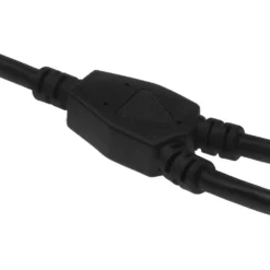6ft 16 AWG 1-to-2 Power Cord Splitter SJT (NEMA 5-15P To 1 NEMA 5-15R + 1 IEC320) -Schuko shop p7yy 515pr p6