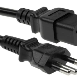 10ft Brazil NBR14136 3-pin Plug To C19 Power Cord