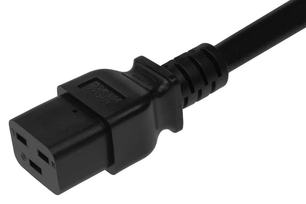 14 AWG C14 To C19 SJT Power Cord 5 14 AWG C14 To C19 SJT Power Cord - Image 5