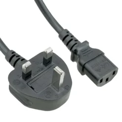 6ft UK BS1363 3-pin Plug To C13 Power Cord (Thicker Wire)