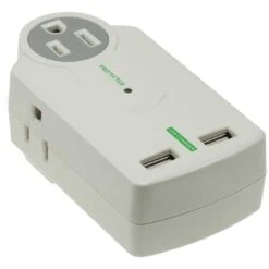 Mini 3 Outlet With 2 USB Charger -Schuko shop usb pwr 04 p2