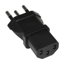C13 To Brazil NBR14136 Power Plug Adapter