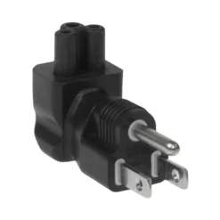 C5 To USA NEMA 5-15P Angle Power Plug Adapter