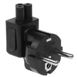 C5 To Europe CEE7/7 Power Plug Angled Adapter