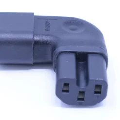 IEC320 C14 Male Plug To C15 Connector Right Angled - Block Plug Adapter -Schuko shop yl 3220l p3