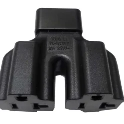 IEC320 C20 Male Plug To Two Way NEMA 5-20 Connector Adapter Splitter -Schuko shop yl 331717 03