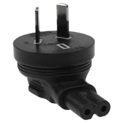 Angled C7 To Australia AS3112 Power Plug Adapter