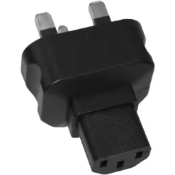 C13 To UK BS1363 Power Plug Adapter