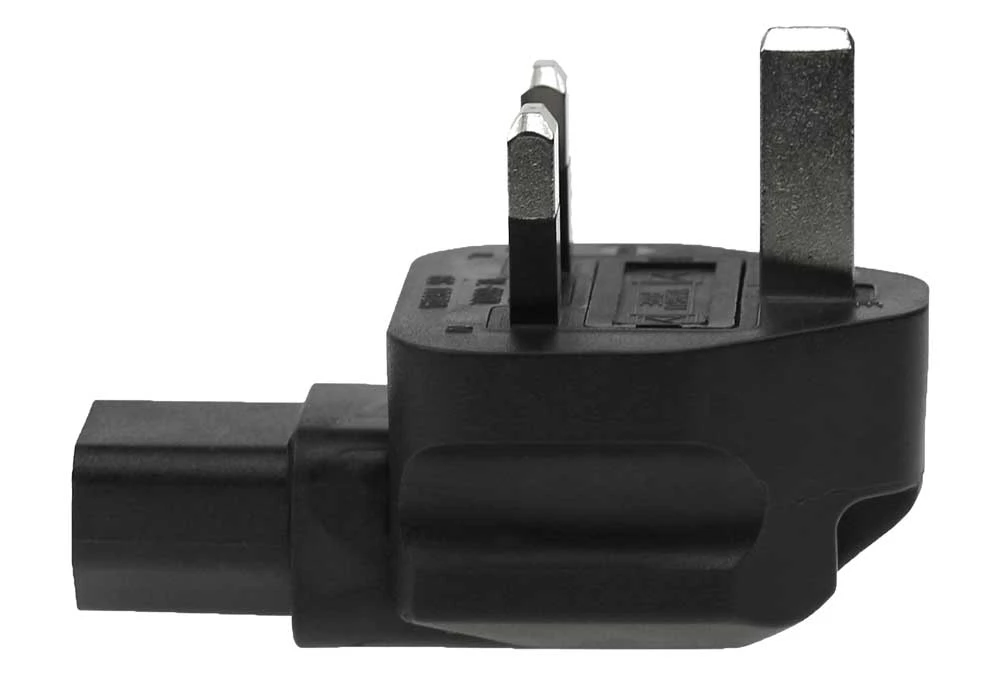 C13 To UK BS1363 Angled Power Plug Adapter 2 C13 To UK BS1363 Angled Power Plug Adapter - Image 2