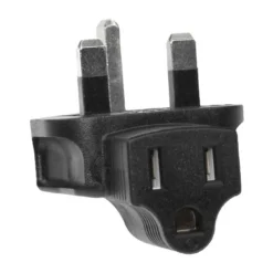 USA NEMA 5-15R Female To UK Angled Power Plug Adapter