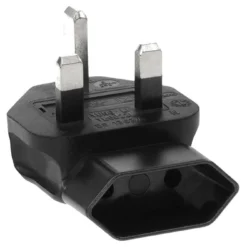 Angled Europe To UK Power Plug Adapter