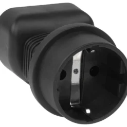 BS1363A UK Fused To SHUCKO Europe 3 Prong Plug Adapter